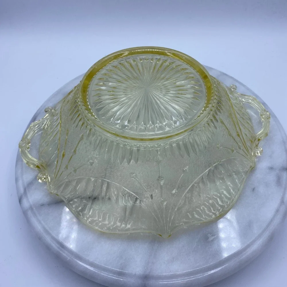 Yellow Federal/Depression Glass 9.5